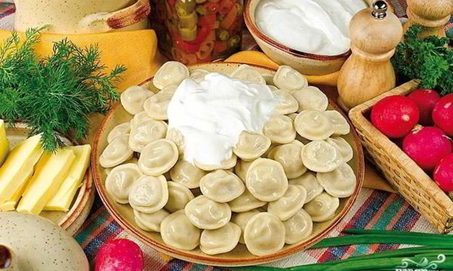 Рецепт пельмени с творогом и зеленым луком