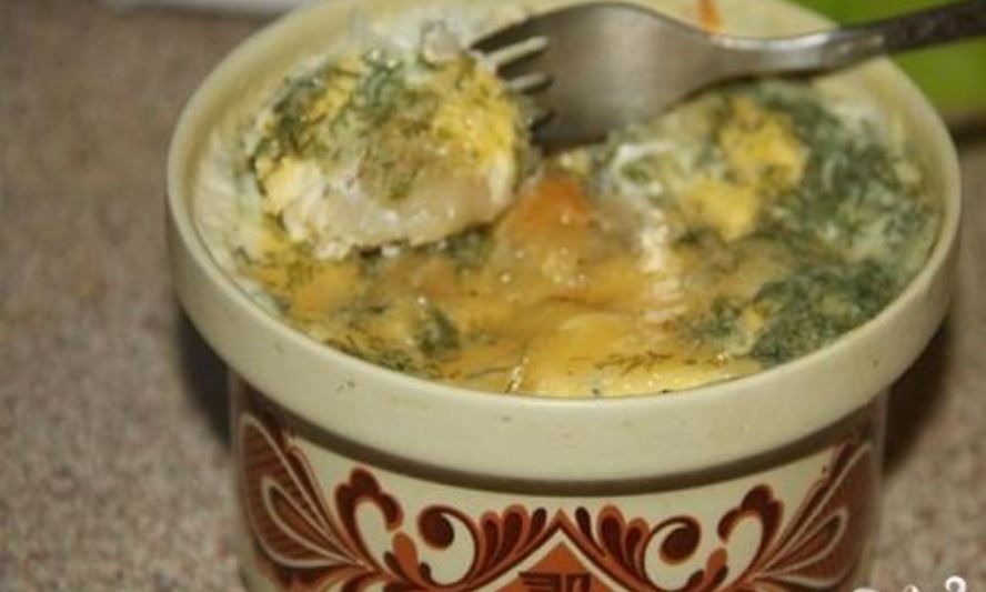 Рецепт пельмени в горшочке