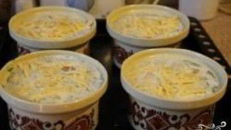 пельмени в горшочке