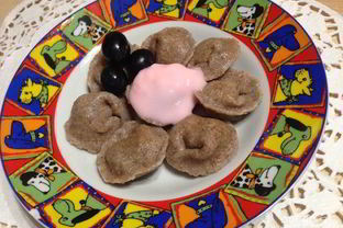 ПП-пельмени с виноградом