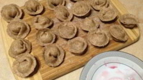 пп-пельмени с виноградом