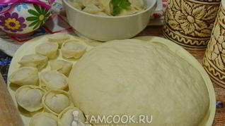 Тесто для пельменей с полбяной мукой на воде