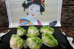 Цветные китайские пельмени