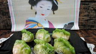 Цветные китайские пельмени