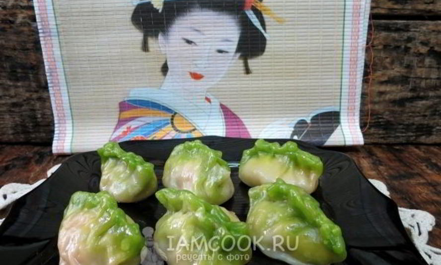 Рецепт цветные китайские пельмени