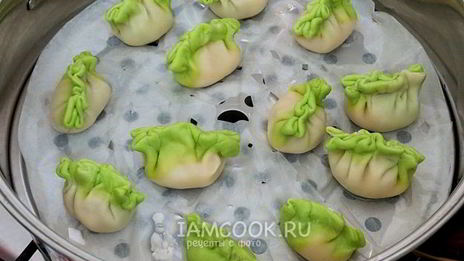 цветные китайские пельмени