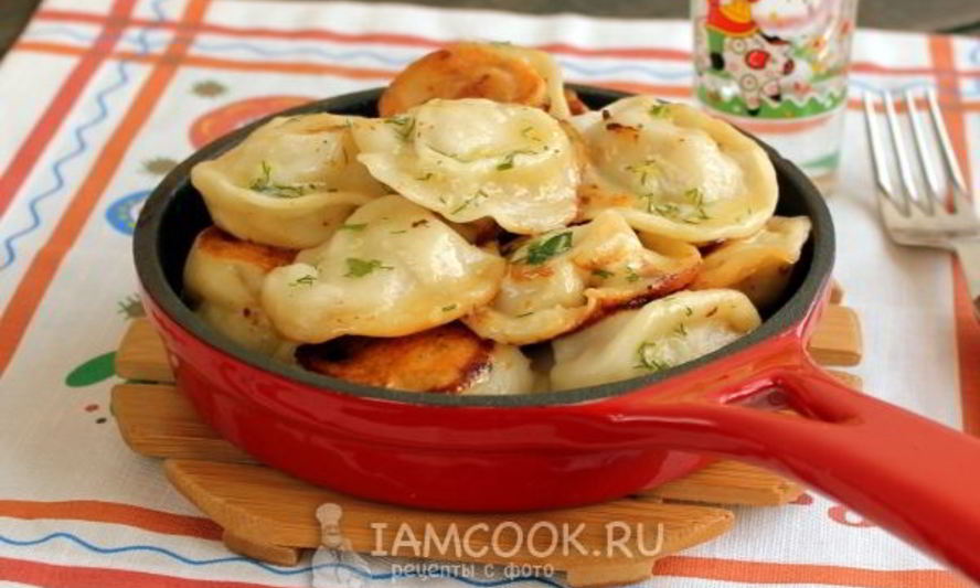 Рецепт замороженные пельмени на сковороде