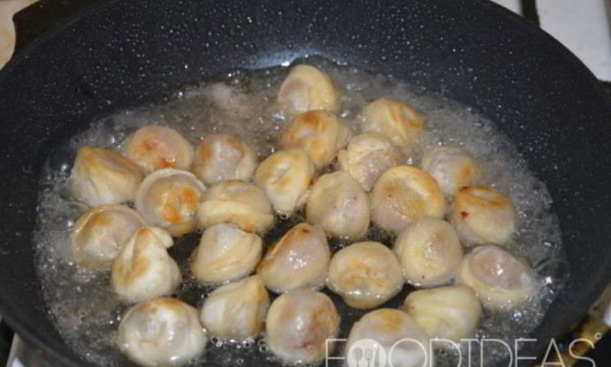Рецепт жаренные пельмени на сковороде