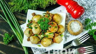 Жареные пельмени