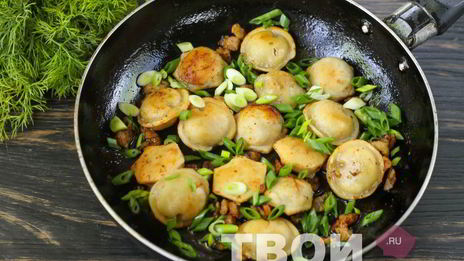 жареные пельмени