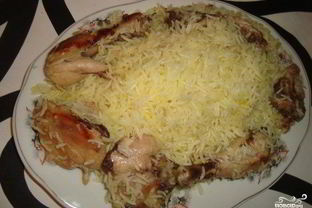 Азербайджанский плов с курицей