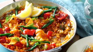 Испанская паэлья с овощами