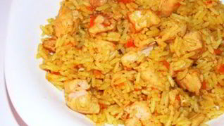 Куриный узбекский плов с зирой и кориандром