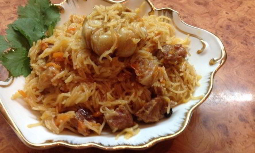 Рецепт макаронный плов