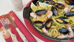 Паэлья из морепродуктов