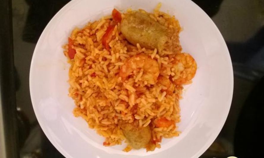 Рецепт паэлья с колбасками