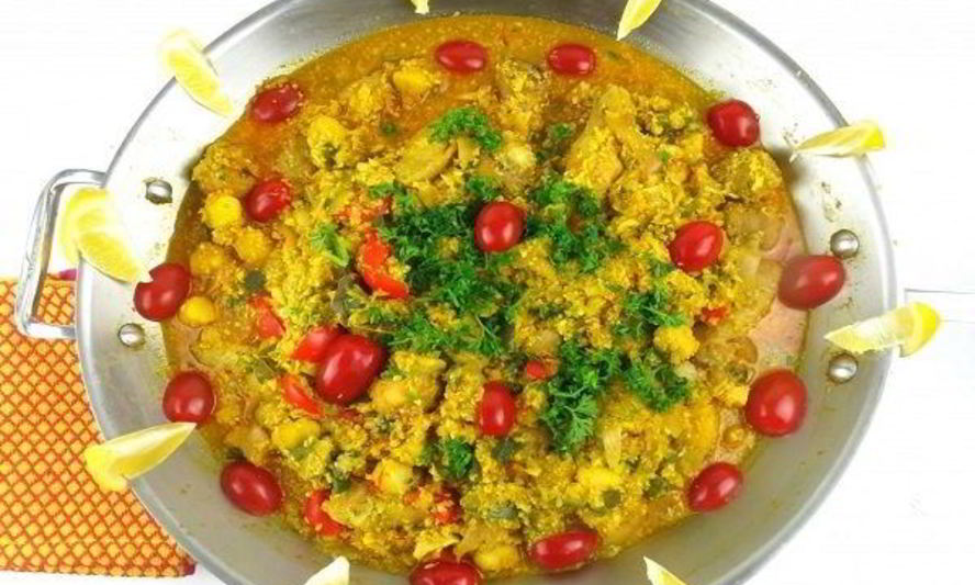 Рецепт паэлья с курицей и овощами