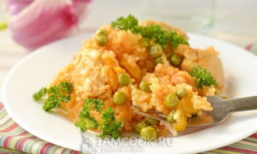 Рецепт паэлья с курицей