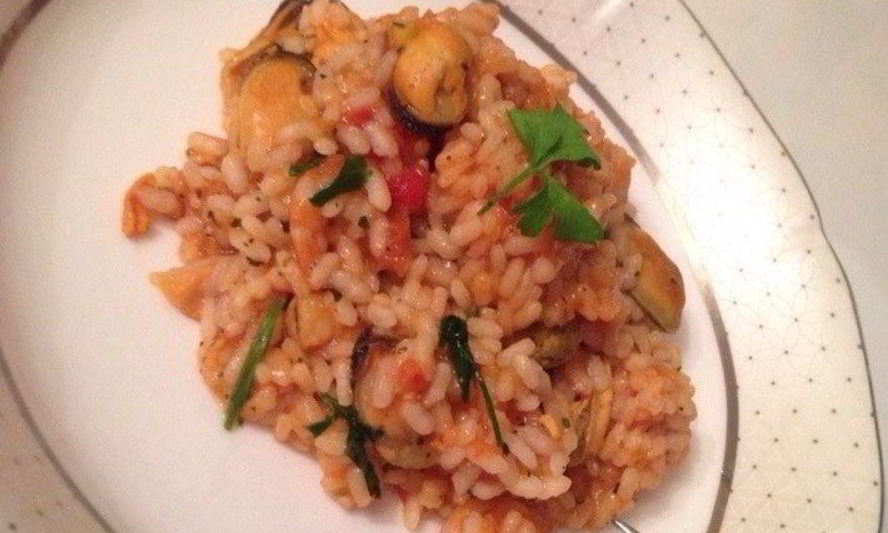 Рецепт паэлья с мидиями и креветками