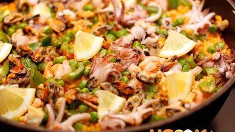 паэлья с морепродуктами