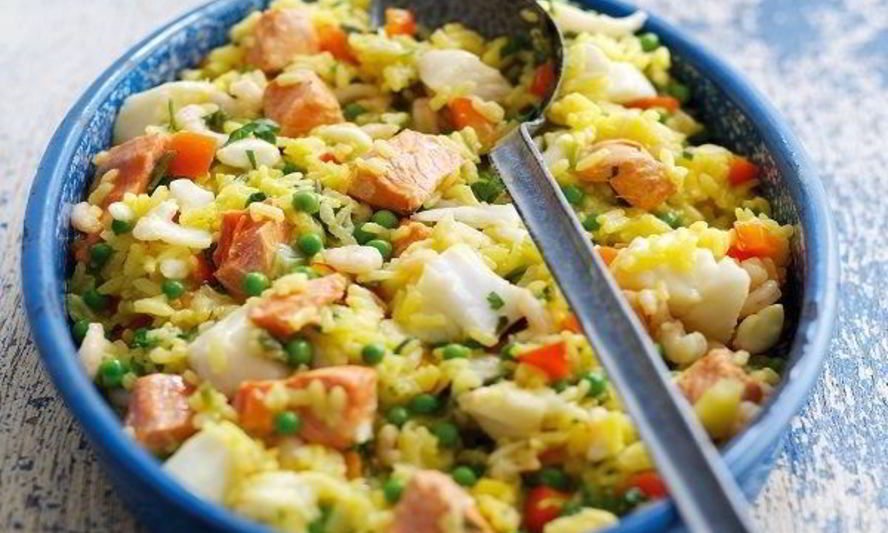 Рецепт паэлья с рыбой