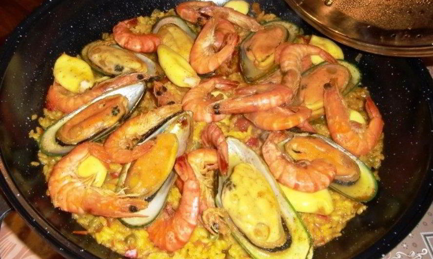 Рецепт паэлья в воке