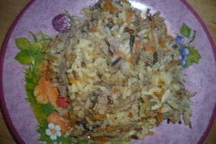 Плов 4 риса с фаршем из индейки