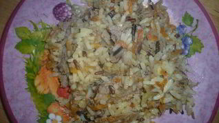 Плов 4 риса с фаршем из индейки