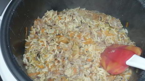 плов 4 риса с фаршем из индейки