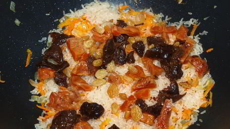 плов детский с сухофруктами