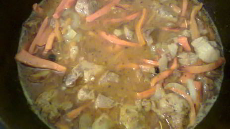 плов фантазия с мясом и грибами