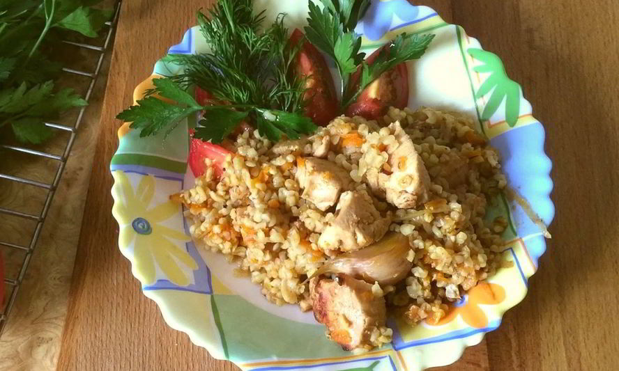 Рецепт плов из булгура с куриной грудкой