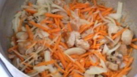 плов из чечевицы с курицей