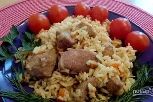 Плов из индейки