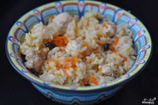 Плов из курицы на сковороде