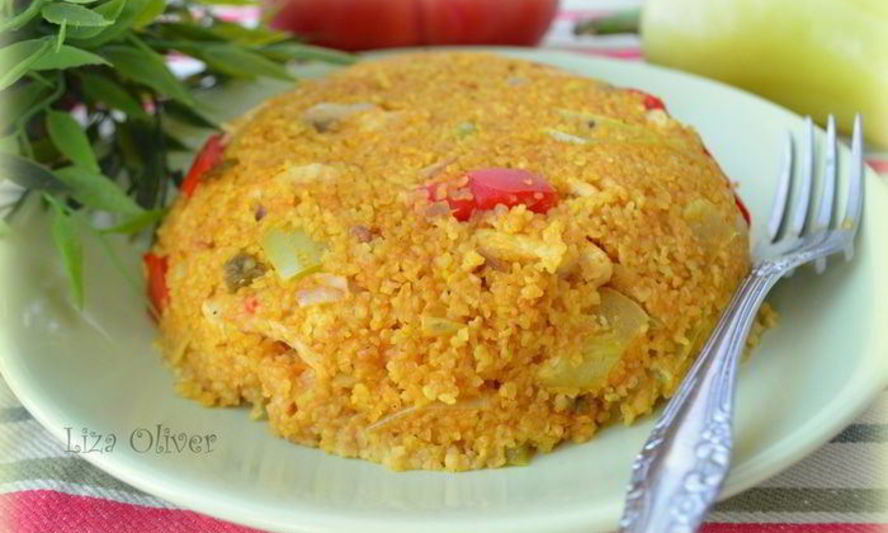 Рецепт плов из кус-куса и куриного филе в восточном стиле