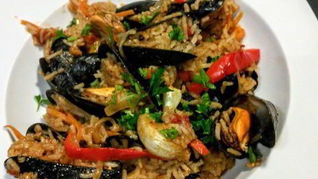 плов из мидий