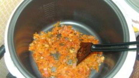 плов из перловки в мультиварке