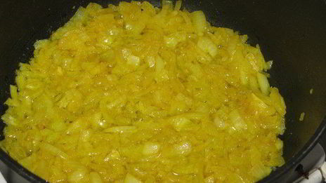 плов из пшена с куриными сердечками