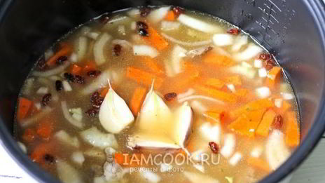 плов из утки в мультиварке