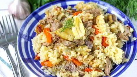 плов из утки в мультиварке