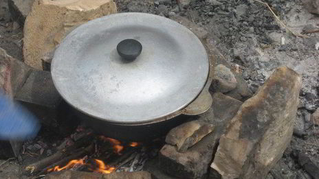 плов на костре