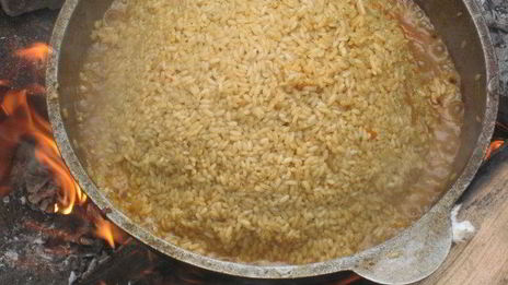 плов на костре