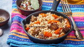 Плов с говядиной и рисом Девзира