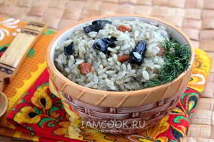 Плов с грибами