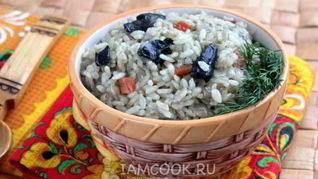 Плов с грибами