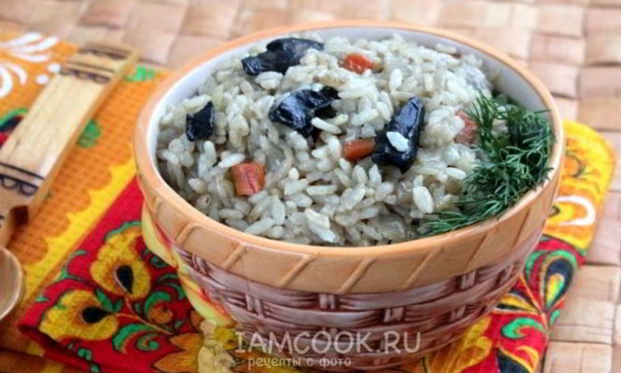 Рецепт плов с грибами