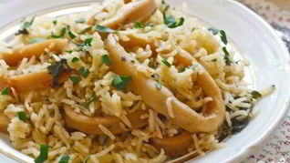 Плов с кальмарами