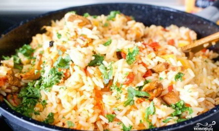 Рецепт плов с лисичками