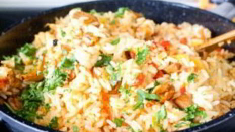 плов с лисичками